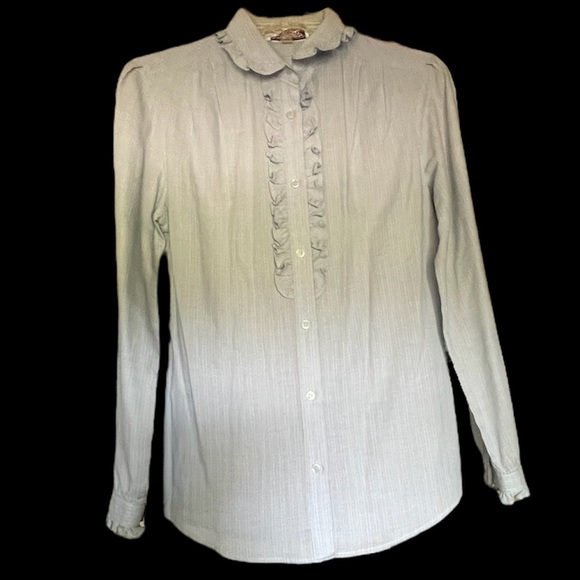 Vintage Steven Barry Long Sleeve Button Down Striped Shirt - Picture 1 of 7